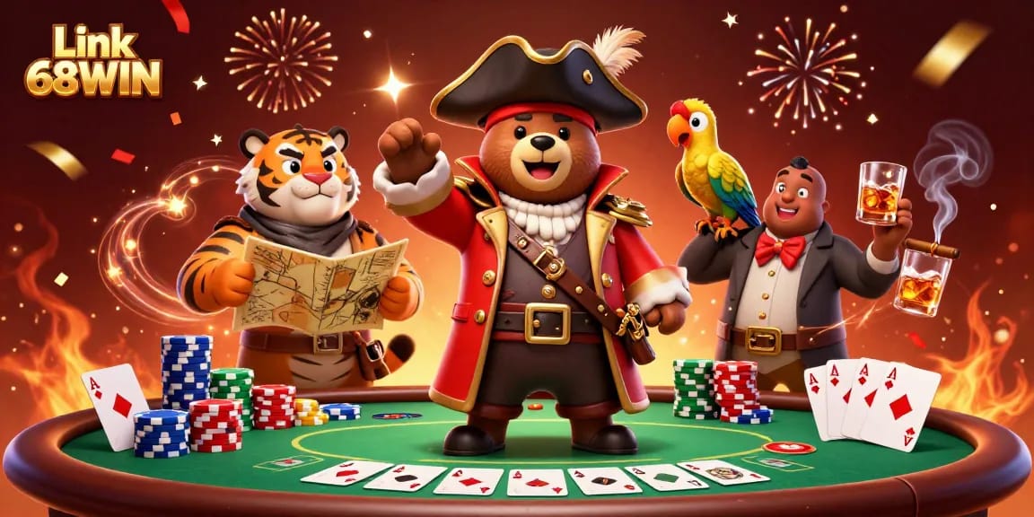 Engage with the exciting Link 68WIN adventure at our casino art, showcasing vibrant gambling elements.