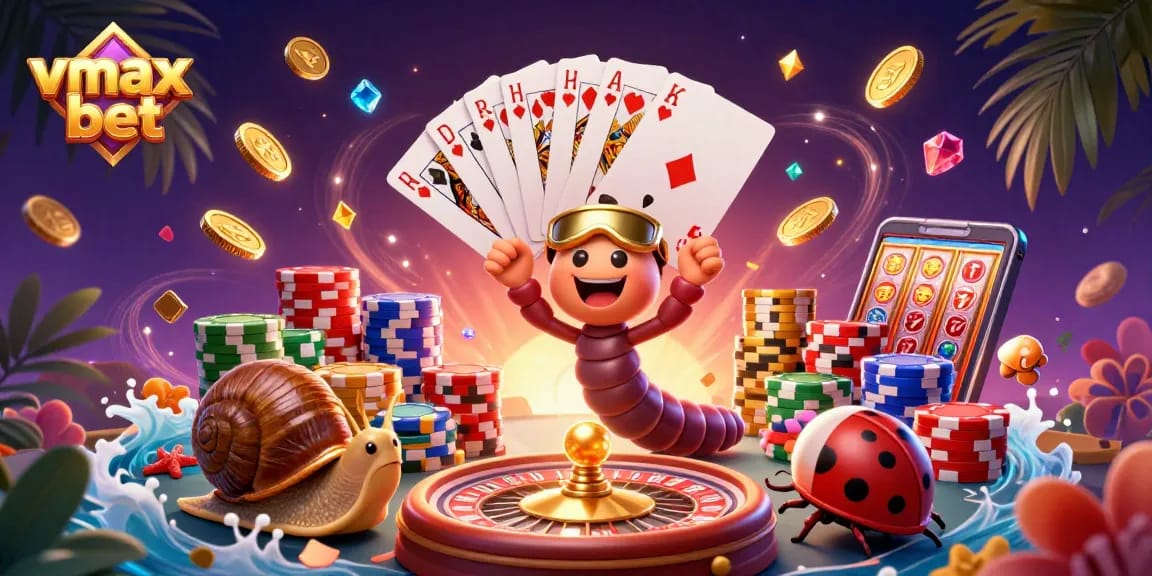 Engage in thrilling gameplay at vmax bet, featuring colorful casino elements and dynamic characters.