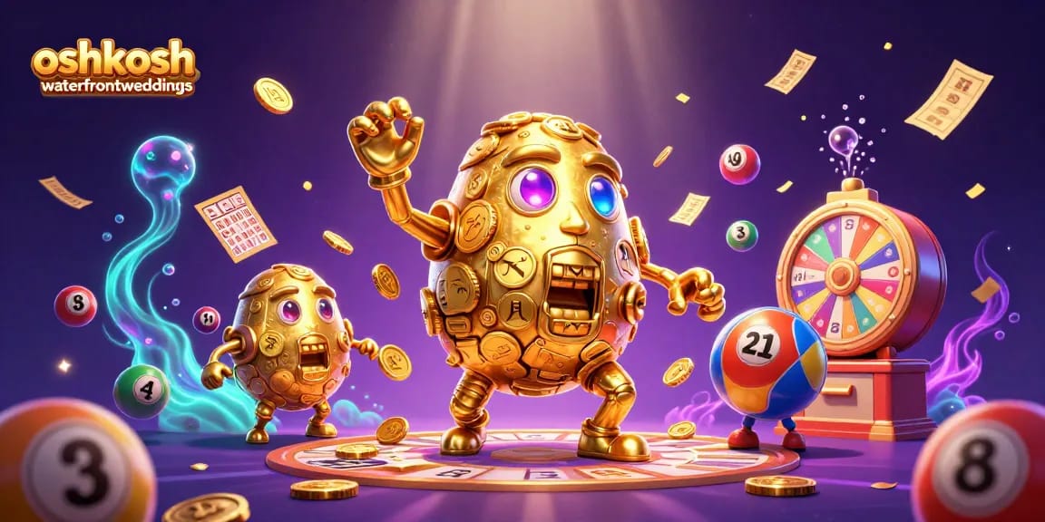 oshkoshwaterfrontweddings celebrates gaming excitement with vibrant lottery elements and a mystical atmosphere