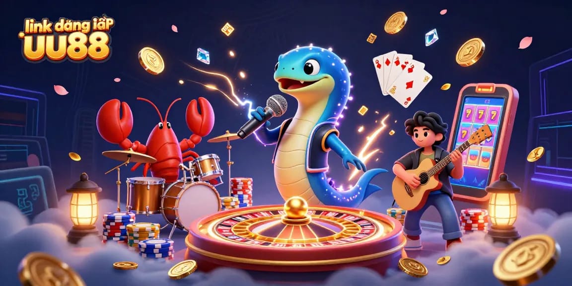 Catch the action with link đăng nhập uu88 at the lively underwater casino featuring vibrant 3D characters.