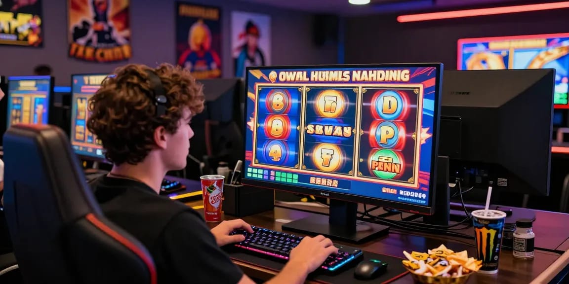 Exciting online slot gaming experience with colorful reels spinning and jackpots displayed, showcasing the thrill of winning.