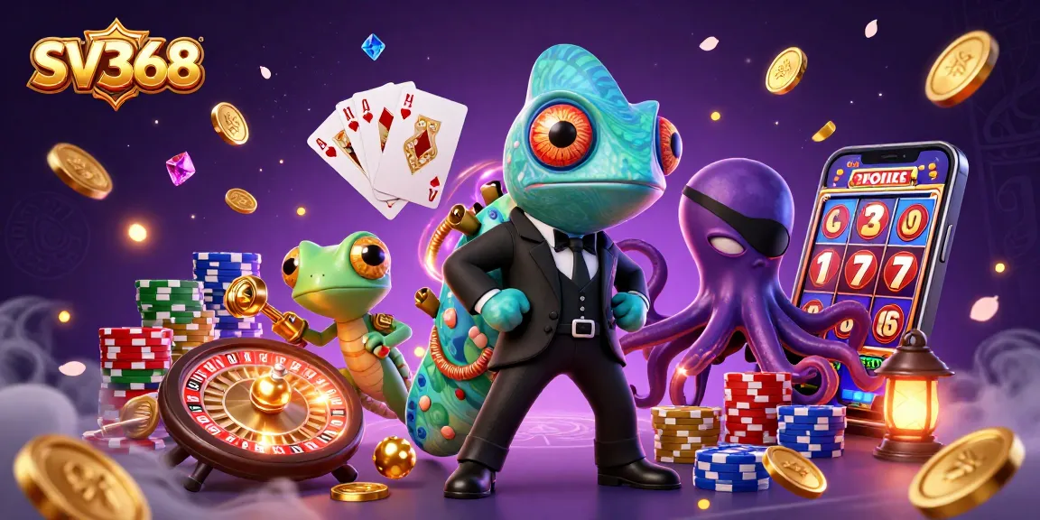 Engage in thrilling gambling at SV368 featuring dynamic characters and captivating casino elements.