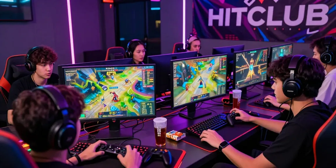 Players engaging in various games at HITCLUB, showcasing a dynamic gaming atmosphere and community interaction.
