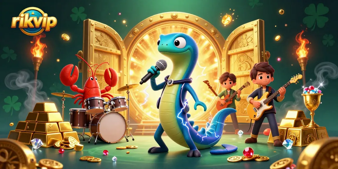 Experience thrilling gameplay with rikvip’s vibrant underwater casino scene featuring dynamic characters and rich treasures.