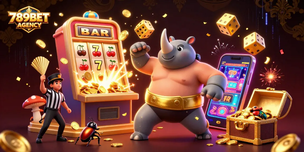 Engage with the exciting world of 789BET AGENCY through a vibrant casino illustration showcasing lively characters and thrilling gaming elements.