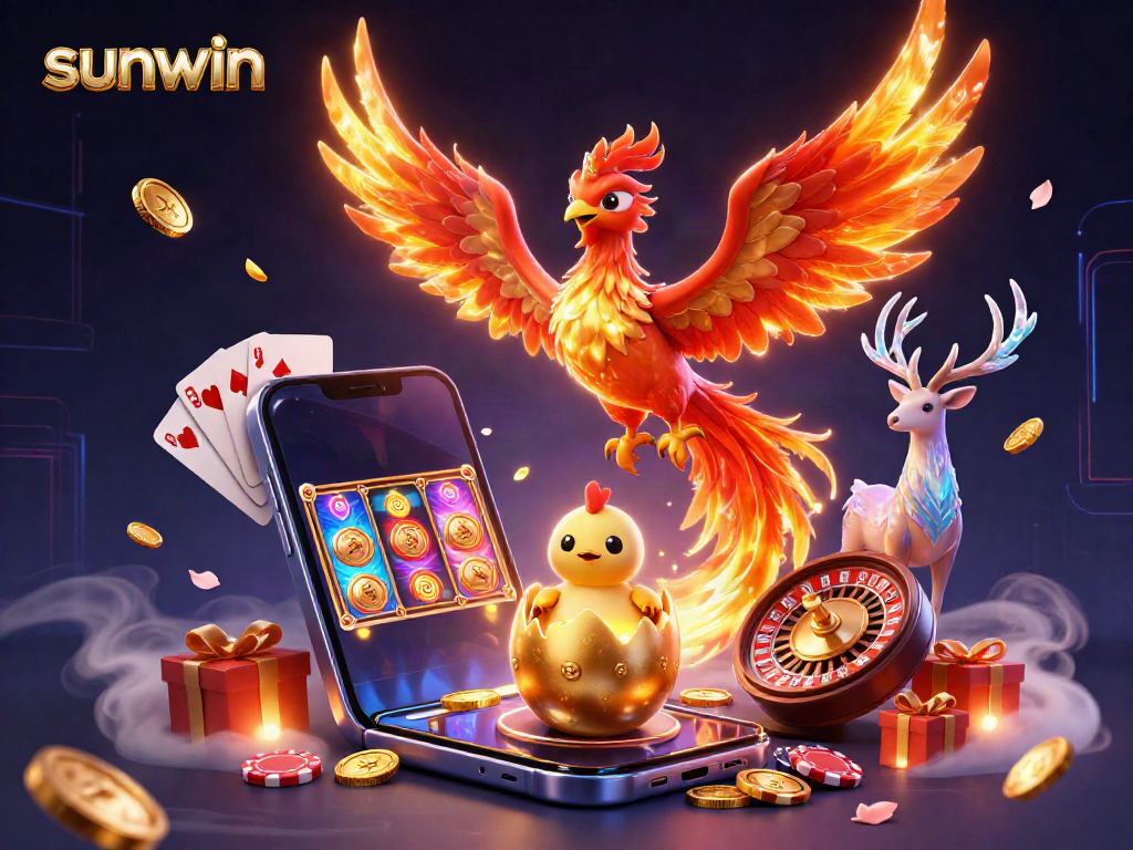 Engage in vibrant winning moments with sunwin's lively gaming elements and characters.