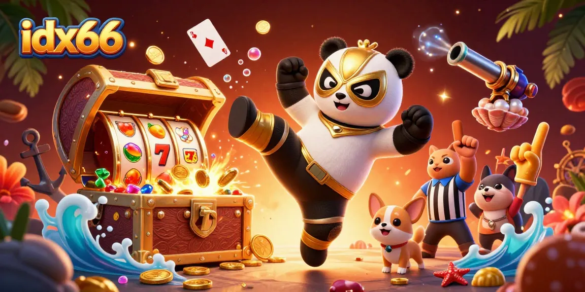 Mengguncang kemenangan di IDX66 dengan banyaknya mata uang emas dan simbol keberuntungan pada permainan slot gacor.