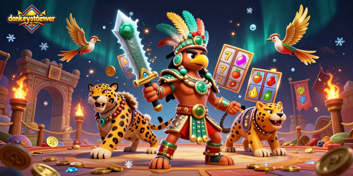 Experience thrilling jackpots at donkeyotdenver with vibrant slot symbols and dynamic characters.
