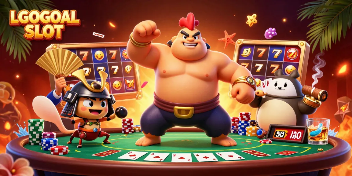 Experience dynamic gameplay with LGOGOAL SLOT featuring vibrant characters and rich gaming elements.