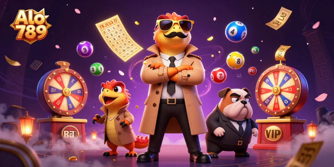 Alo 789 players aiming for big wins in a colorful casino environment with excitement and gambling elements.
