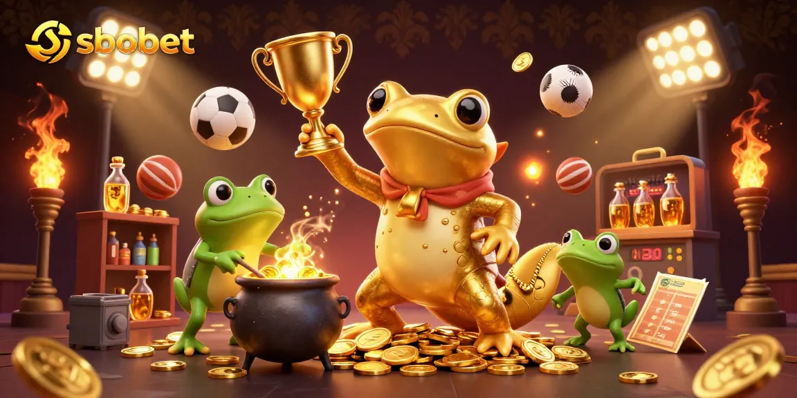 Engage in sbobet sports betting action with vibrant illustrations showcasing thrilling gameplay elements.
