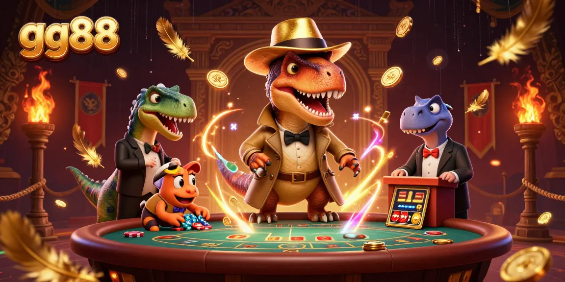 Experience excitement at gg88 with a velociraptor card counter, stegosaurus pit boss, and chips flying around.
