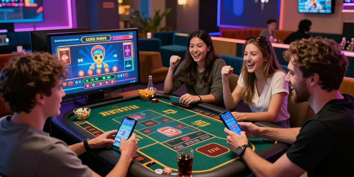 The lively gaming lounge at https://79club.dev/ showcases friends enjoying live casino games together, highlighting an engaging entertainment atmosphere.