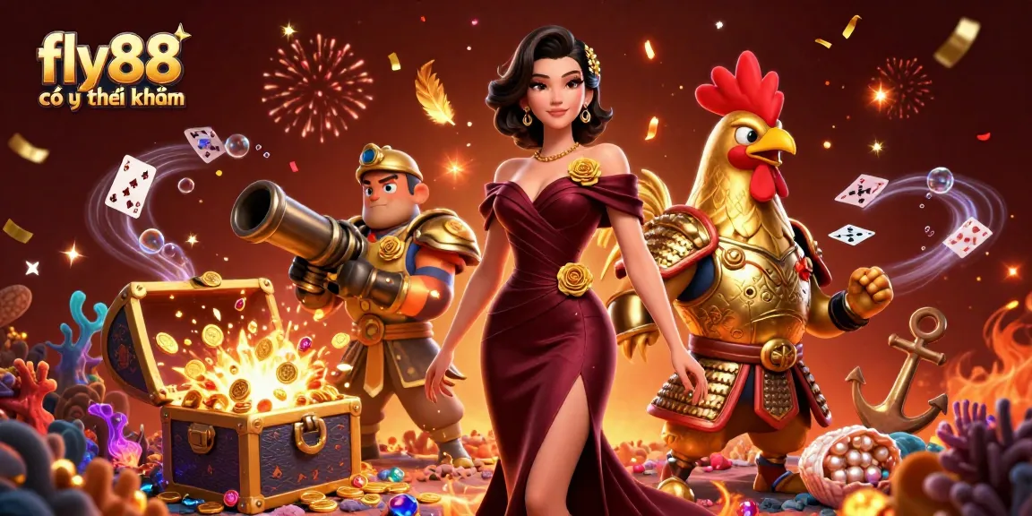 Discover if fly88 có uy tín không through an engaging illustration showcasing an immersive casino scene.