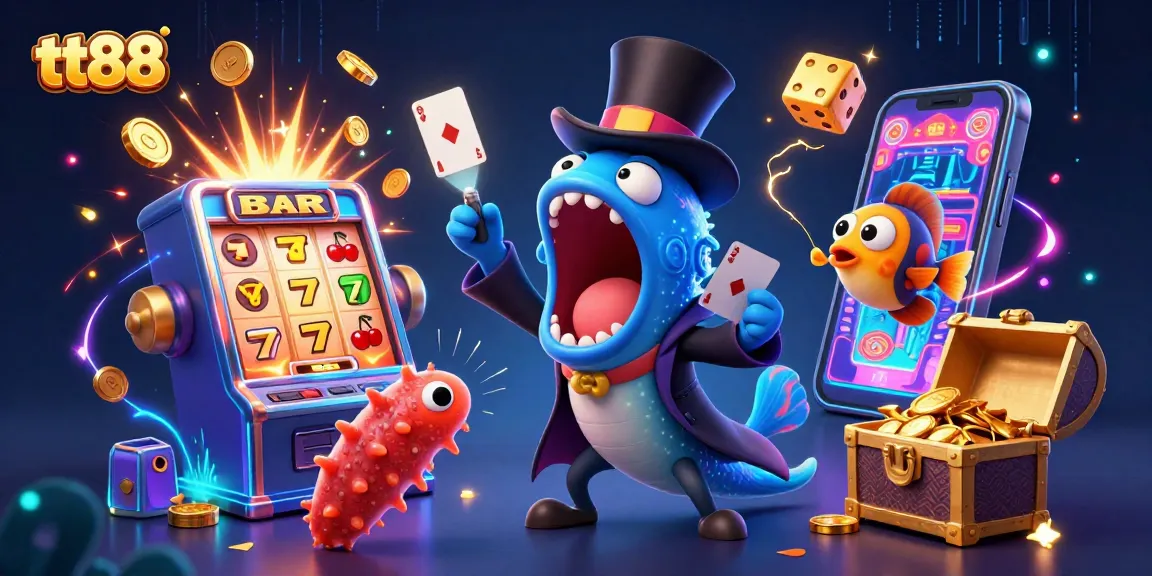 Experience the thrilling magic at tt88 with a captivating underwater casino scene.