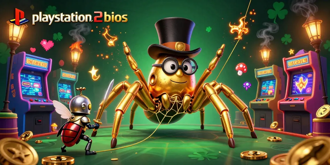 Engage in thrilling gameplay at playstation2bios with an adventurous scene of characters amidst a lively casino.