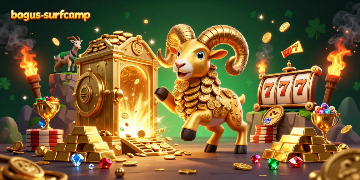 Join the excitement and win big at bagus-surfcamp with vibrant slot reels and a golden ram!