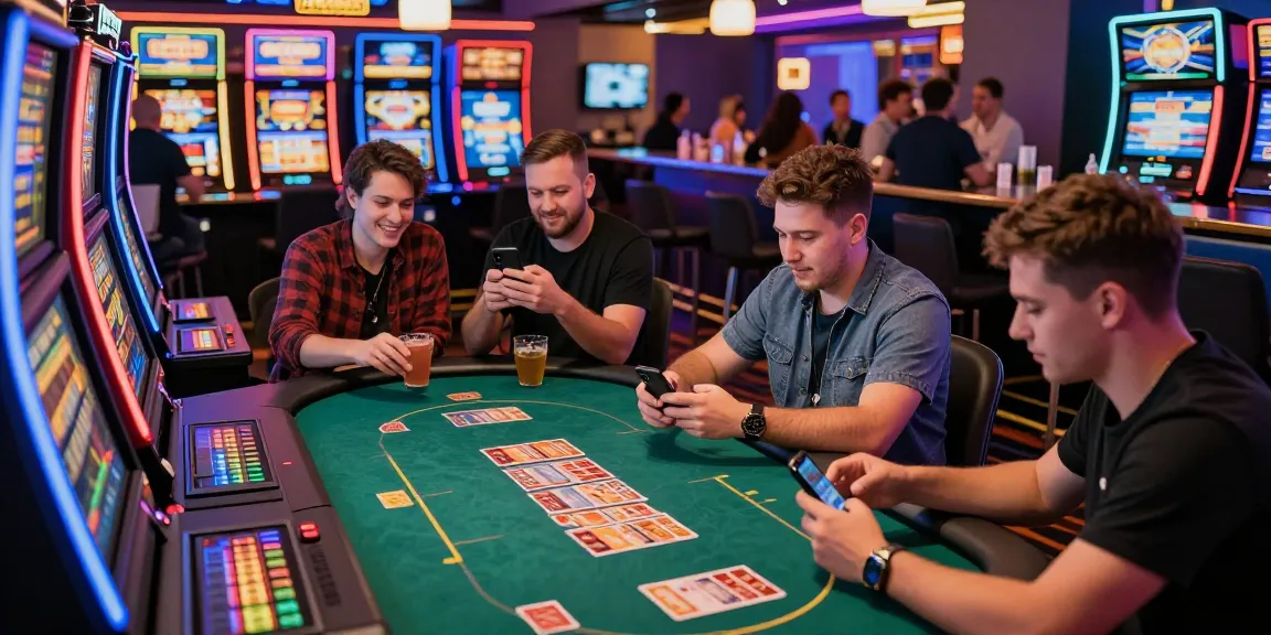 Engaged players in a lively casino environment at https://ibn.org.uk showcasing vibrant gaming experiences, slot machines, and social interactions.