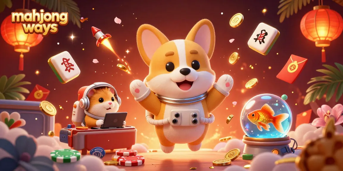 Experience thrilling mahjong ways gameplay in a vibrant 3D casino scene with floating elements.