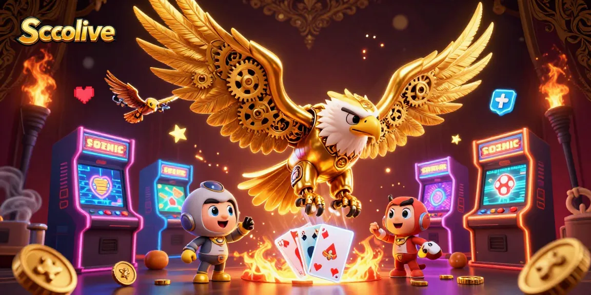 Socolive offers an immersive gambling experience with golden eagles and vibrant game elements.