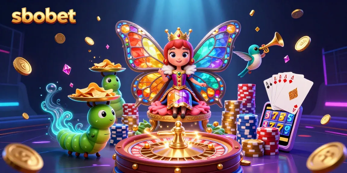 Bet on sbobet and win big with vibrant slot reels, glistening chips, and gaming excitement.