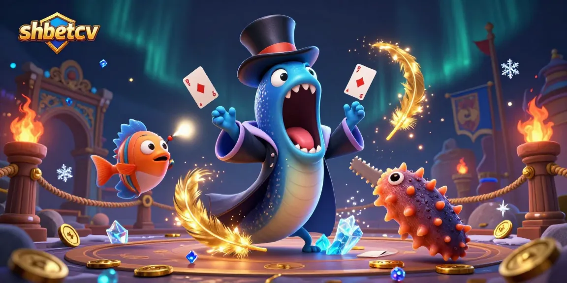 shbetcv offers thrilling online casino magic with vibrant sea creatures and classic gaming elements