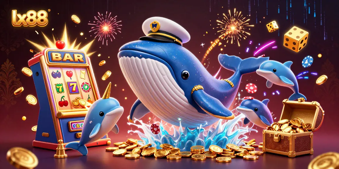 Catch exciting lx88 wins with the playful sea creatures showcasing poker while surrounded by golden rewards.