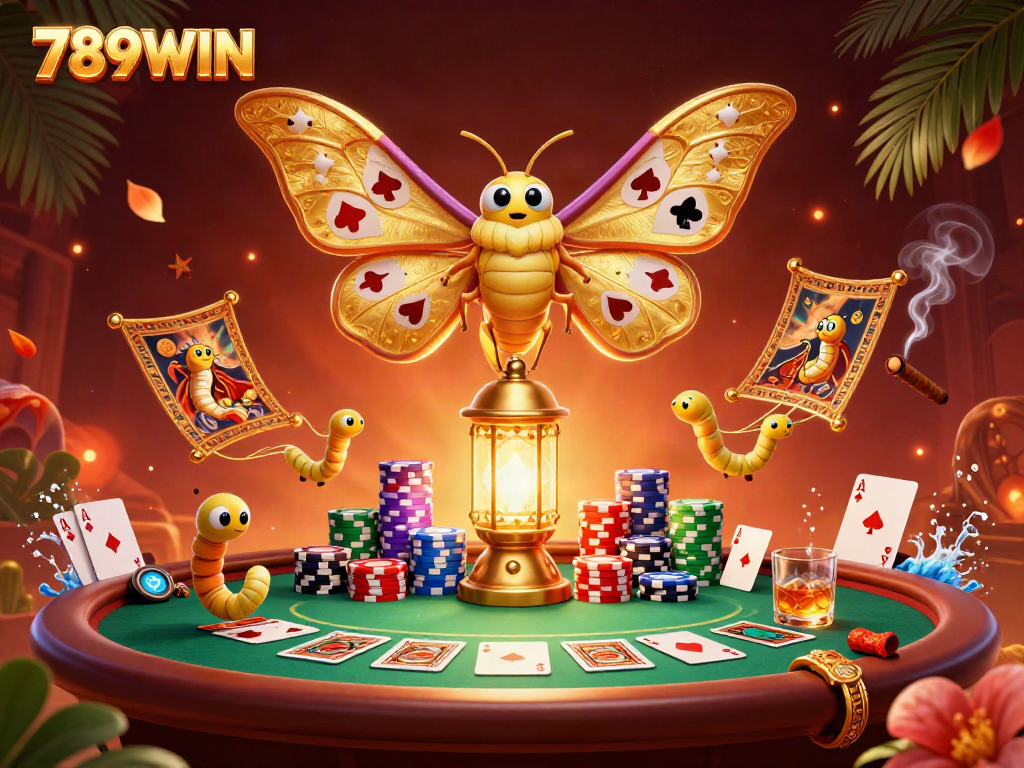 Engage in thrilling gaming action at 789WIN with vibrant casino scenes and majestic characters.