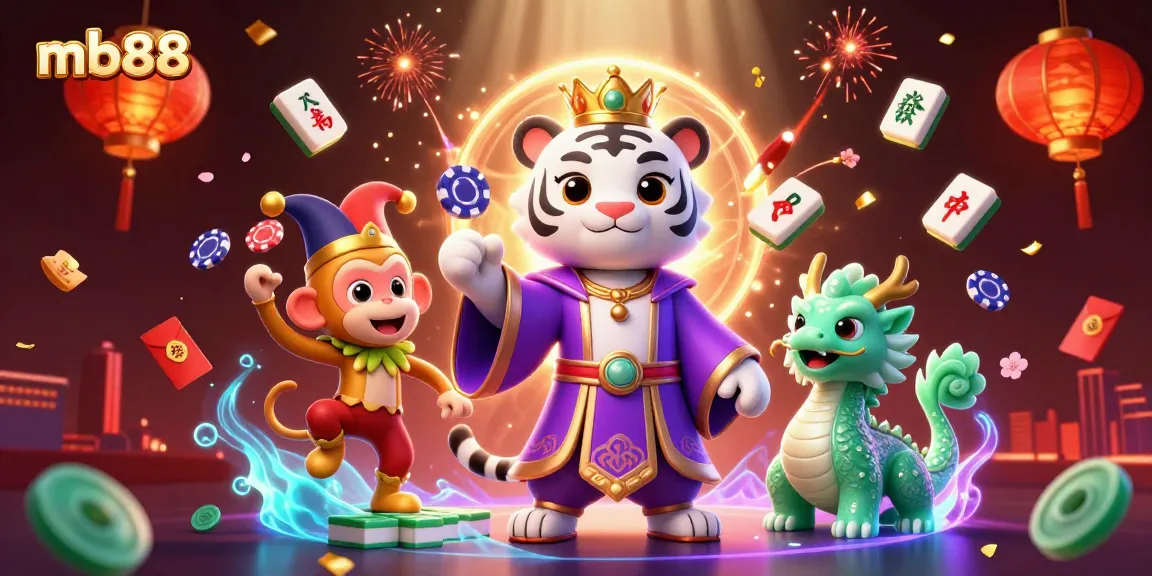 Experience the immersive world of mb88 with vibrant gaming elements and lively characters.