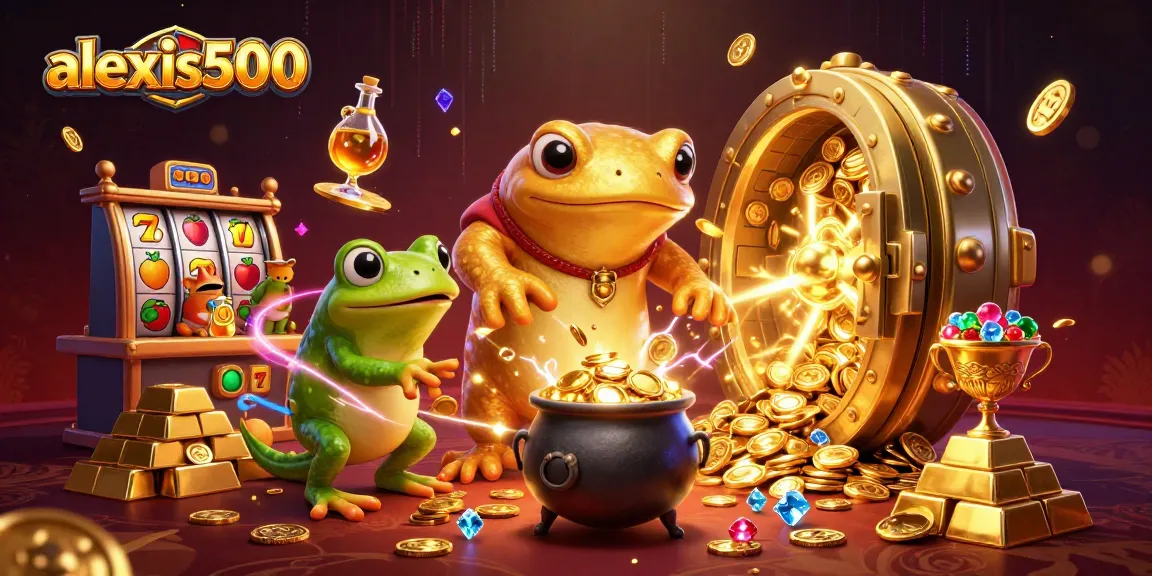 Spin the slots and enjoy golden winnings with alexis500's vibrant casino illustration.