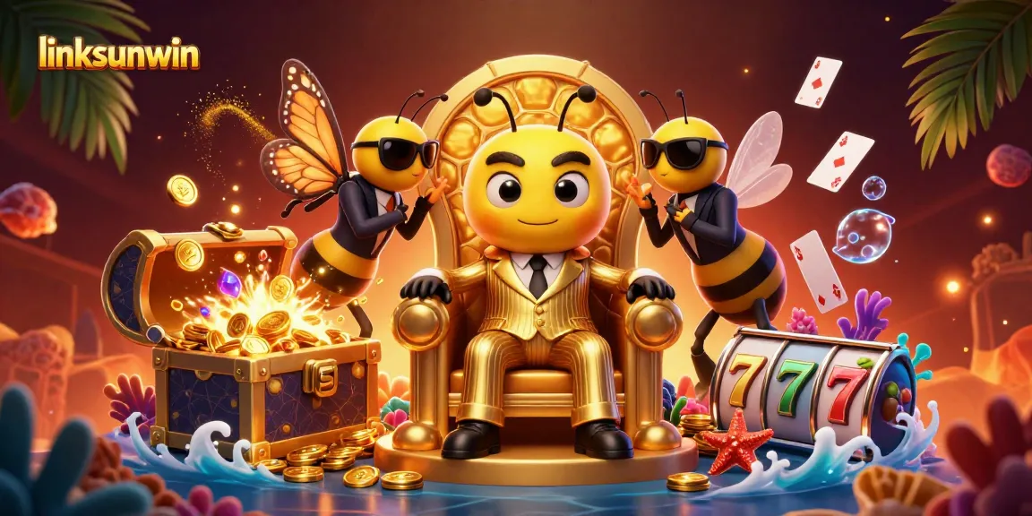 Enhance your gameplay with linksunwin's vibrant casino scene featuring a bumblebee mob boss.