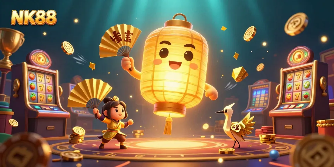 Engage with NK88 by experiencing captivating slot games amidst vibrant casino elements.