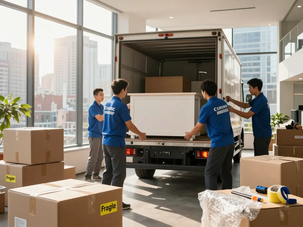 Umzugsunternehmen Hannover packt Möbel sorgfältig für einen stressfreien Umzug.