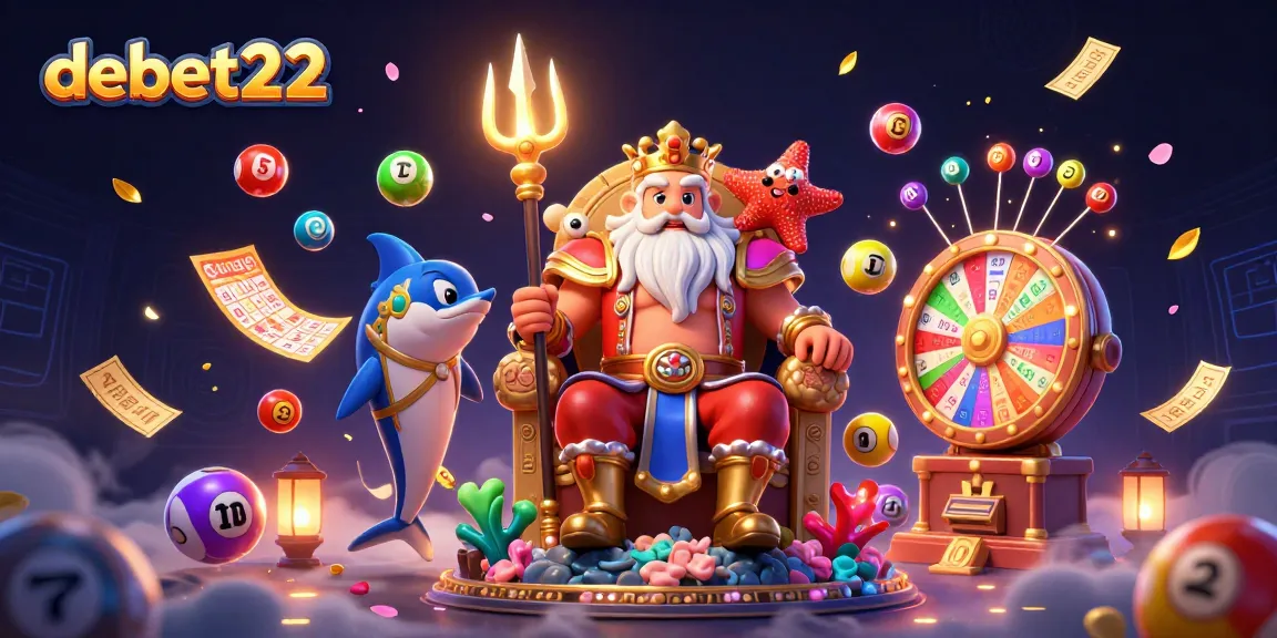 Experience lottery excitement with debet22's vibrant scene of Neptune, games, and crowd-pleasing prizes.