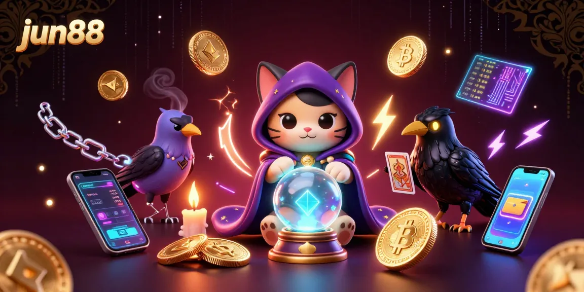 Engage in the exciting world of jun88 gaming with enchanting characters and crypto elements.