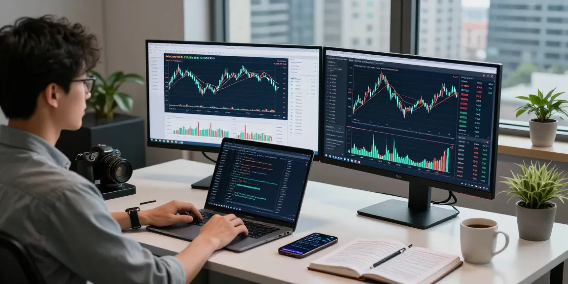 Display of Hang Seng historical Kline API charts in a modern financial workspace