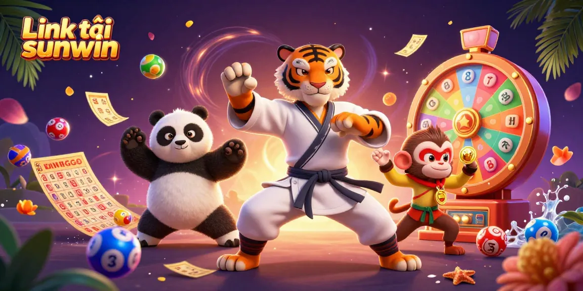 Experience thrilling gameplay with Link tải sunwin app surrounded by vibrant casino elements.
