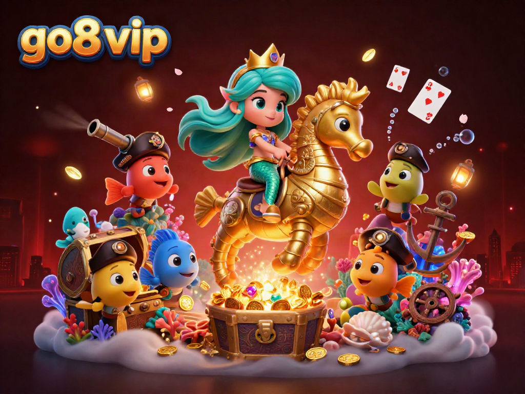 Experience thrilling adventures with go8 vip in a vibrant underwater casino scene