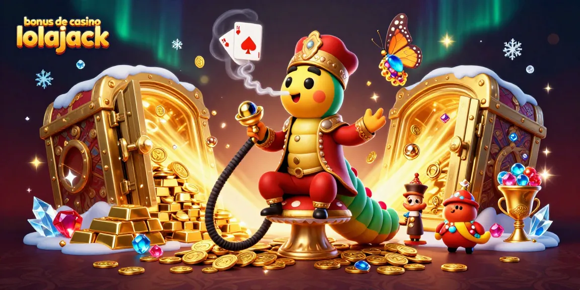 Experience the excitement with bonus de casino lolajack, featuring a vibrant fantasy casino scene.