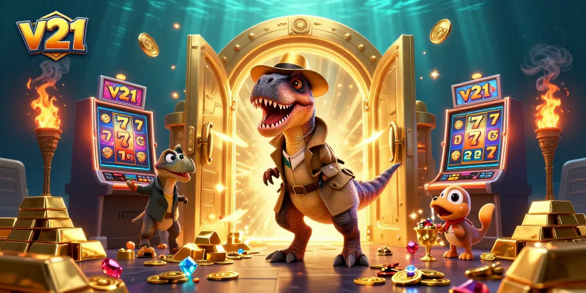 Mencoba meraih kemenangan di mesin slot V21, velociraptor dan teman-temannya menghadirkan suasana menggembirakan.