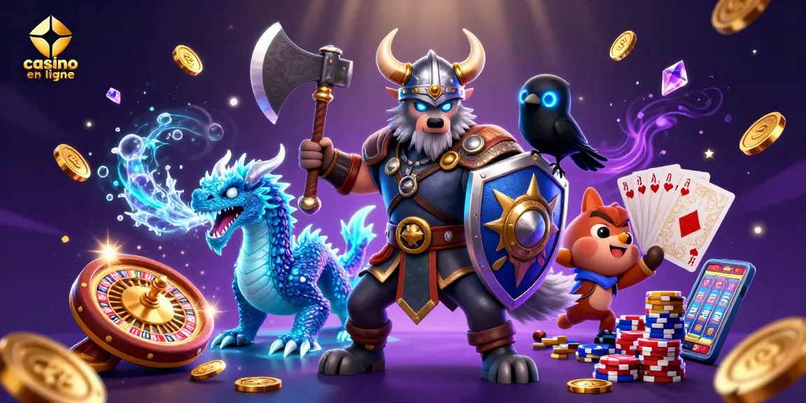 Plongez dans le monde du casino en ligne avec un guerrier loup Viking, un dragon glacé et des trésors scintillants.