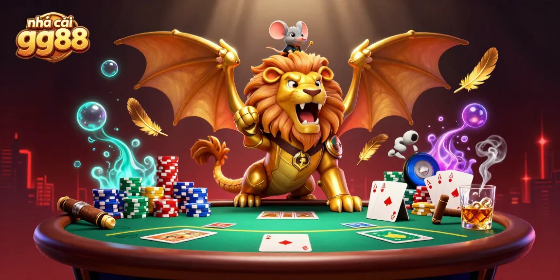 Engage in thrilling gaming experiences at nhà cái gg88 with vibrant 3D casino illustration.