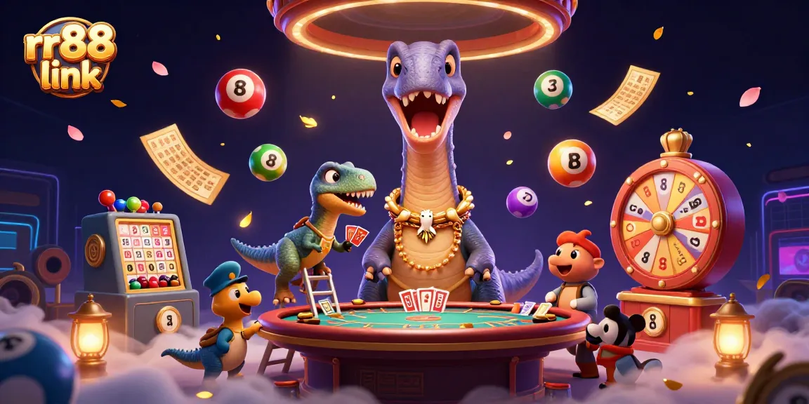 Experience the vibrant realm of rr88 link with dynamic casino elements and playful characters.
