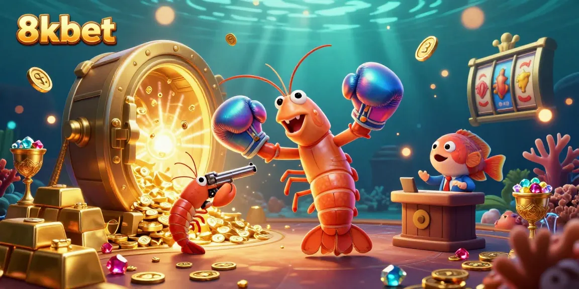 Experience thrilling wins at 8xbet with vibrant casino elements featuring mantis shrimp champions.