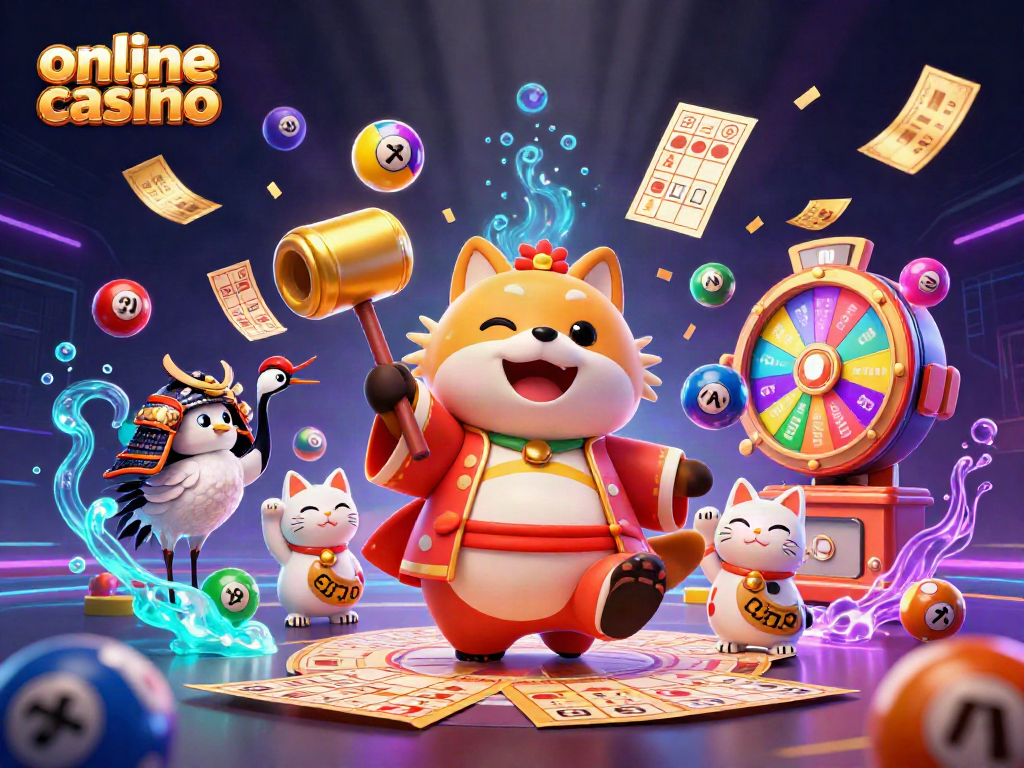 Win big at the online casino with vibrant 3D characters and dynamic gambling elements.
