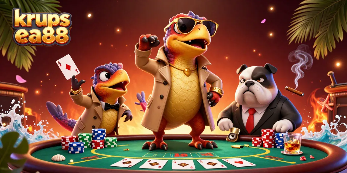 Engage in thrilling gameplay at krups ea88 while raptors in disguise explore a VIP casino scene.