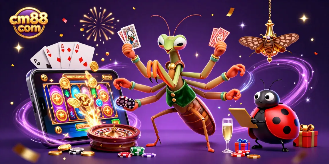 Experience thrilling excitement at cm88 com with vibrant casino games and animated characters.