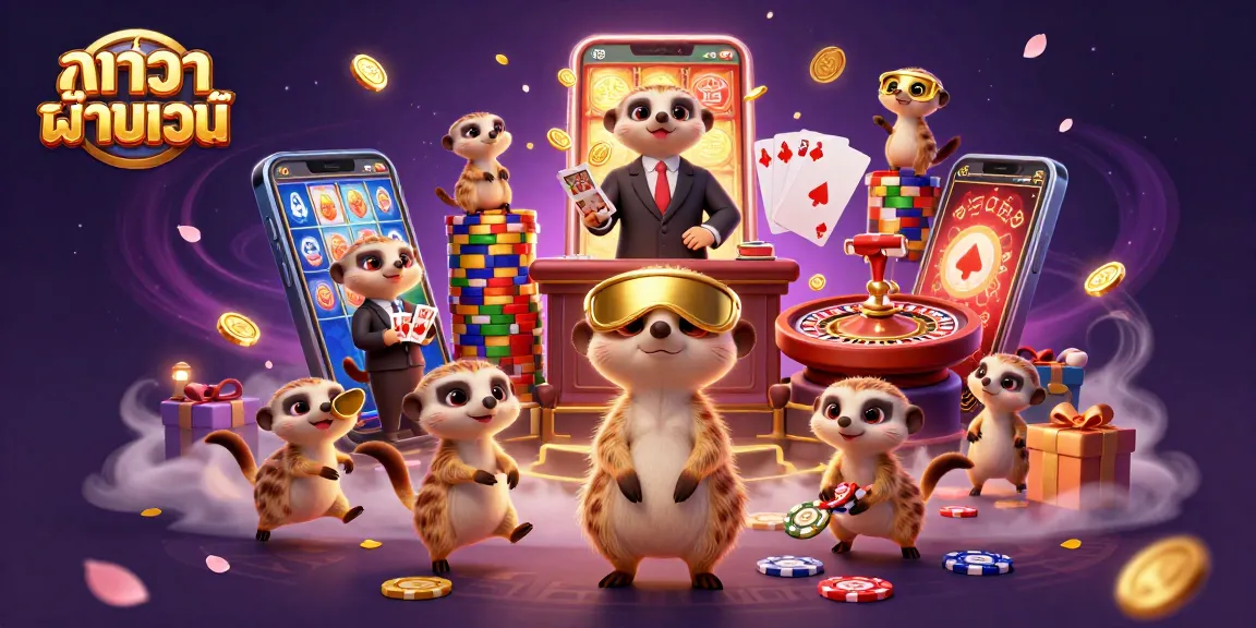 สนุกกับบาคาร่าผ่านเว็บในคาสิโนที่แสดงภาพการ์ตูนแห่งเมียร์แคท