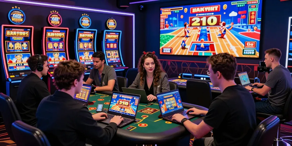 Players enjoying new gaming experiences at casinos not on gamstop uk, surrounded by vibrant promotions and live dealer tables.