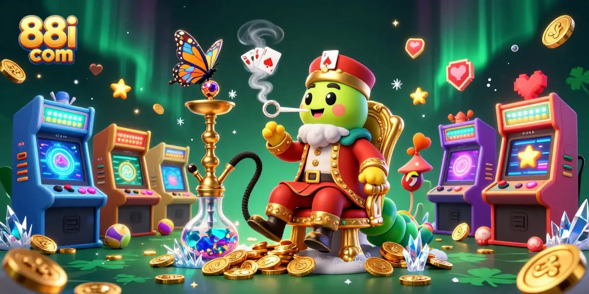 Experience thrilling gaming at 88i com with colorful arcade elements and poker symbols
